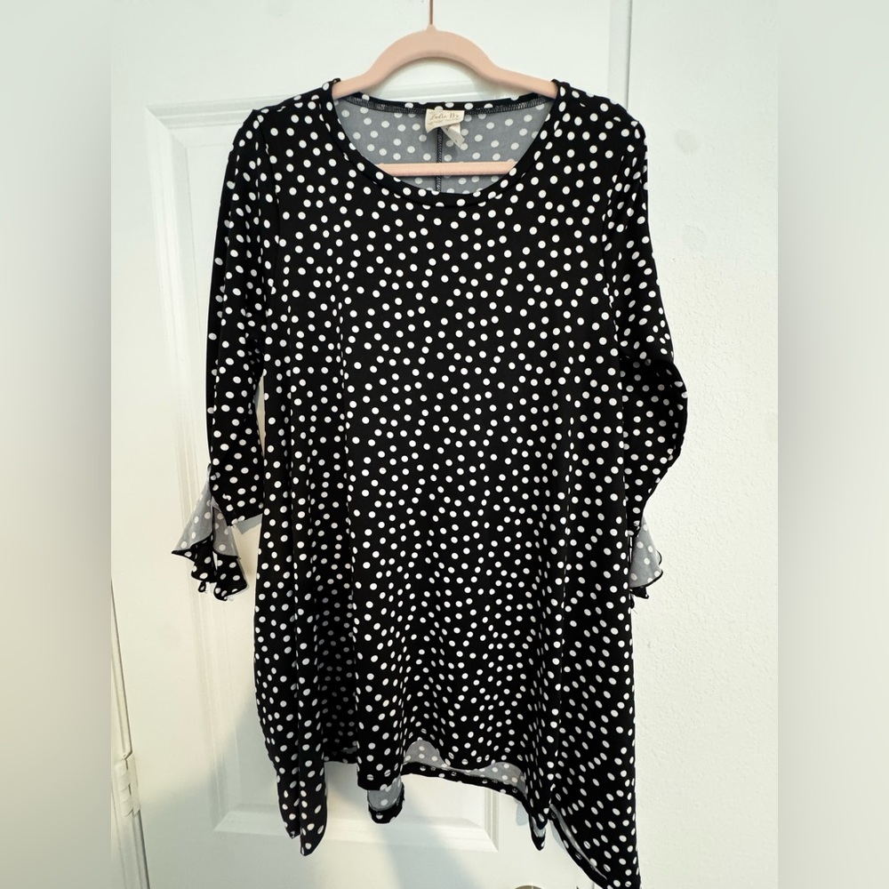Zadie B’s Black and White Polka Dot Top